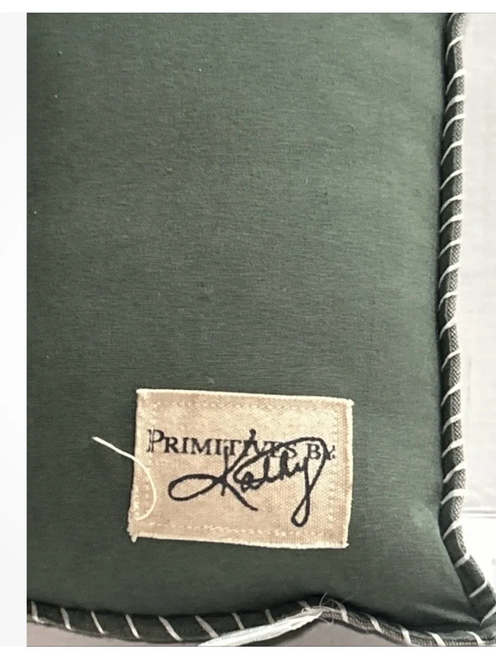 Primitives by Kathy Gray and Cream 'Just One More Kiss' Accent Pillow